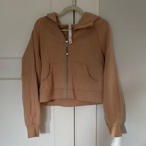 Lululemon Scuba Pecan Tan Oversized Zip Hoodie